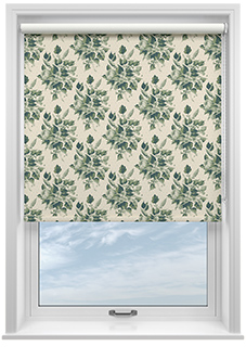 Pensford, Penn Bouquet Barbing Green - Twist&Fit Roller Blind